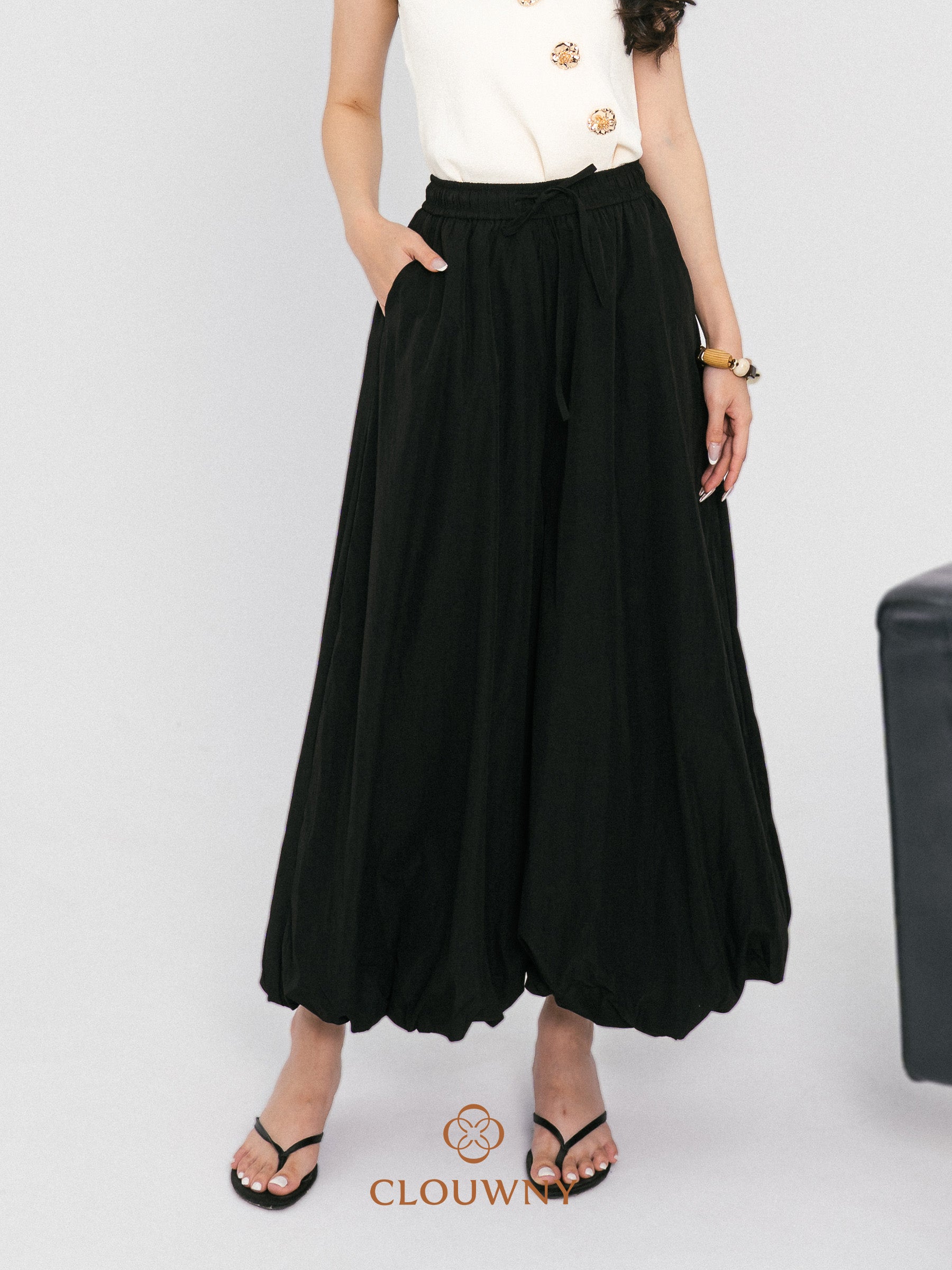 Sasya Balloon Pants - Black